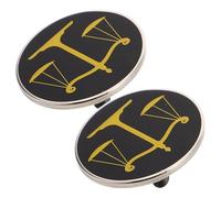 Ciieeo 2pcs Scale of Justice Lapel Pin Brooch for Lawyers and Judges, Metal Lawyer Collar Brooch with Justice Scales, Suitable for Law Students and Legal Professionals