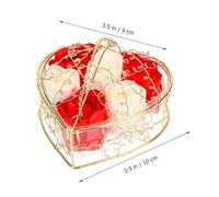 Ciieeo 2pcs Scented Rose Soap Set with Realistic Floral Design, Red and White Bath Soap Gift for Women, Valentine’s Day Anniversary Beauty and Birthday Basket