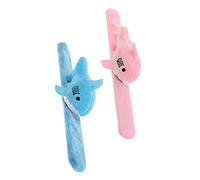 Ciieeo 2pcs Shark Plush Slap Bracelets Soft Animal Slap Bands for Party Favor for Birthdays Halloween and More Comfortable Wear with Plush Material Adorable Shark Design for Boys