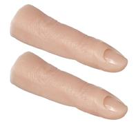 Ciieeo 2pcs Silicone Practice Fingers for Nail Art with Flexible Joints and Realistic Touch Lightweight Nail Training Hand Inserts and Students to Practice at Home