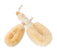 Ciieeo 2pcs Sisal Fiber Exfoliating Body Brush Set for Shower, Plant Fiber Bath Scrubber with Large and Small Brushes, Body Wash and Skin Exfoliator for Bathroom Use