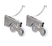 Ciieeo 2Pcs Sliding Door Rollers Wardrobe Door Wheels 608 Cam Silent Rollers for