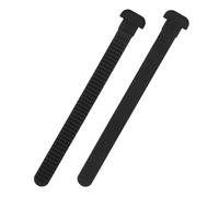 Ciieeo 2pcs Snowboard Binding Straps Toe Slider Straps Black Sturdy Nylon Thick Material Stable Firm Fixing for Winter Sports Activities