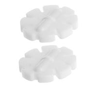 Ciieeo 2pcs Snowflake Shape Plastic Magnetic Stir Bars Anti-tip Stirrer Rods for Laboratory Chemistry Mixing Ptfe-coated Backup Included