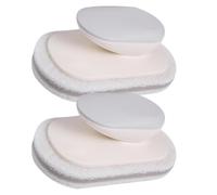 Ciieeo 2pcs Sponge Scrubbers with Handle for Kitchen and Bathroom Cleaning, Remove Hard Dirt and Wipe Tableware Without Leaving Traces, for Dishes and Pans Washing at Home