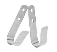 Ciieeo 2pcs Stainless Steel Boat Hooks, Silver Over-the-Door Hooks, Sturdy and Not Easy to Bend, for Long-Term Use and Hanging Accessories on Yachts or Boats