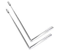 Ciieeo 2Pcs Stainless Steel Dowsing Rods Portable Retractable Divining Tools for Water Detection Suitable for Amateurs and Beginners Outdoor Use