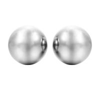 Ciieeo 2pcs Stainless Steel Hand Rolling Massage Balls for Hand Exercise and Stress Relief Solid Metal Fitness Balls for Therapeutic and Relaxation in Wellness Use