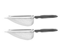 Ciieeo 2pcs Stainless Steel Mesh Reptile Substrate Scoop for Terrarium and Glass Tank Cleaning with Streamlined Antislip Handle and Smooth Rounded Shovel Edges, Reduces Cleaning Time