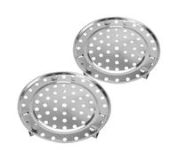 Ciieeo 2pcs Stainless Steel Steaming Rack Removable Three Legged Steam Tray for Pot Compact Steamer Holder for Pressure Cooker Baking Easy to Store and Stable Cooking