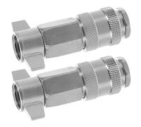 Ciieeo 2pcs Truck Air Compressor Quick Connect Fittings High Pressure Hose Coupler Pneumatic Tool Adapter for Air Duster System and Dust Blower with Leakproof Seal