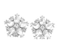 Ciieeo 2pcs Tuxedo Cuff Links Shirt Cufflinks Stylish Zinc Alloy Decorative Versatile Accessory for Men and Women Formal Outfit Star Shaped White