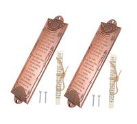 Ciieeo 2pcs Vintage Alloy Mezuzah Plaque with Scroll for Door Weather Resistant Jewish Home Mezuzah Religious Bless This House Plaque for Cultural Heritage and Ritual Use