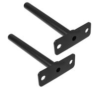 Ciieeo 2pcs Wall Mount Barbell Storage Holder Plate Rack for Home Gym Black Steel Wall Mounted Space Optimization Organizer for Commercial Settings and Shared Spaces