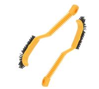 Ciieeo 2pcs Wheel Brush Kit for Car Detailing with Soft Bristles and Plastic Handle, Yellow Tyre Cleaning Brushes for Cleaning Tire Surfaces and Wheel Rims in Car Detailing