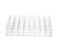 Ciieeo 2pcs White Lipstick Holder Stand with Space Saving Ps Material, Easy to Use and Delicate Design, for Organising Makeup on Vanity or Dressing Table