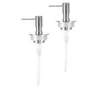 Ciieeo 2pcs White Plastic Lotion Pump Replacement for Bottles, Lightweight and Reusable Pump Head for Liquid Foundation Dispenser, Suitable for DIY Bottle Pourers