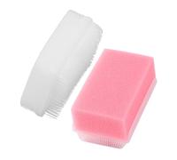 Ciieeo 2pcs Wilbarger Sensory Brushes for Autism, Body Scrub Brush for Processing, Occupational Aid, White and Pink Set