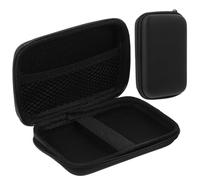 Ciieeo 2pcs Wireless Microphone Carrying Cases Protective Shockproof Waterproof Eva Nylon Zipper Bags for Storage of Wireless Mics, Suitable for Backpacks and Camera Bags