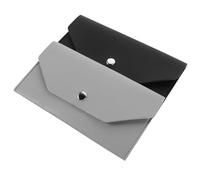 Ciieeo 2pcs Women's Compact Pu Wallet Slim Currency Pouch Credit Card Holder Change Purse Portable Pencil Case for Girls and Women