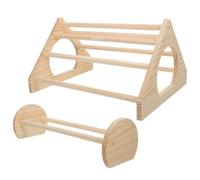 Ciieeo 2pcs Wooden Chicken Roosting Bar for Chicks and Birds with Height Adjustable Levels, Support Claws for Safety, for Indoor and Outdoor Poultry Habitat Supplies