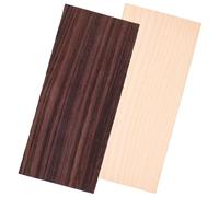 Ciieeo 2Pcs Wooden Guitar Head Veneers Set Maple Rosewood DIY Replacement Decorative Guitar Headplate Accessories for Acoustic and Classical