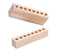 Ciieeo 2pcs Wooden Lipstick Stand with Sturdy Structure and Space-saving Design, Delicate Lipstick Organizer for Desktop Makeup and Eyebrow Pencil Storage in Home or Office