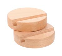 Ciieeo 2pcs Wooden Phone Stand for Cellphone Travel and Dormitory Use