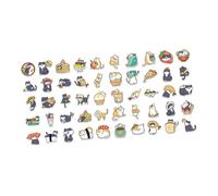 Ciieeo 2Sets Cartoon Cat Stickers DIY Scrapbook Decorative Decals with Cute Animal Patterns for Laptop Bottle Diary and Luggage Case Decoration