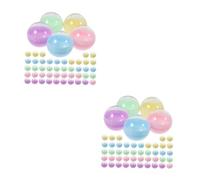 Ciieeo 2sets Mini Capsule Toys Empty Gumball Balls for Toy Vending Machine Bulk Pack 50pcs*2