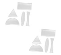 Ciieeo 2sets Optical Lens Set Physics Teaching Tools Lens for Physics Teaching Physics Lens School Science Experiments Optical Lens for Teaching Convex Concave Lens Glass 5pcs*2