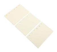 Ciieeo 3 Books Notepad Refill Refill Binder Paper A7 Size Portable Moderately Thick Beige Paper for Study and Taking Notes