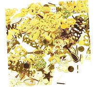 Ciieeo 3 Packs Anniversary Confetti Decoration Glitter Table Confetti for Wedding Party Happy Anniversary Foil Scatters for Celebrating Golden