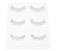 Ciieeo 3 Pairs Natural False Lashes for Women with Invisible Band, Handmade U-shaped Fiber Eyelashes, Instantly Enlarging Eyes, Dense and Realistic Style for Daily Use and Special