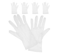 Ciieeo 3 Pairs Professional Breathable Billiard Referee Gloves White Cotton-polyester Blend Pool Gloves for Snooker Competition and Official Use