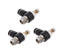 Ciieeo 3 Pcs Air Flow Regulating Valves Set Pneumatic Control Adjusters for Air Flow Management Compatible with Automatic Manual Equipment Black