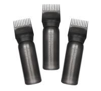 Ciieeo 3 Pcs Hair Oil Applicator Bottle Root Comb Applicator Bottle for Hair Dye 160ml Scale Design Convenient to Use Elegant Simple Salon Use