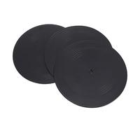 Ciieeo 3 Pcs Retro Vinyl Records Wall Decoration for Home Bar Living Vintage Music Theme Party Accessories Aesthetic Blank Black DIY Interior Adornments