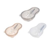 Ciieeo 3 Sets DIY Facial Mask Mixing Bowls with Brush and Spoon Self-made Face Mask Tools Kit for Home Beauty Care for Skin Treatment Random Color