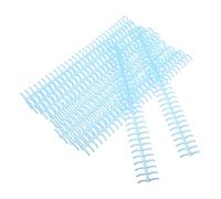 Ciieeo 30-Hole Loose Leaf Binder Rings, 10 Sky Blue Binding Spines for Documents and Notebooks, Cut-to-Length Office Binding Combs for School and Home Use