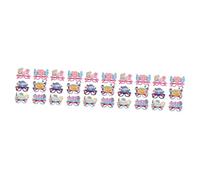 Ciieeo 30 pcs Party Glasses Frame No Lens Cute Cartoon Design Photo Prop Comfortable Felt Plastic Material Childrens Day Party Favor for Boys