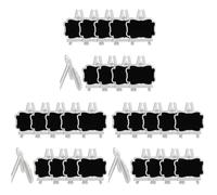 Ciieeo 30 Pcs Wooden Tabletop Chalkboard Sign Mini Blackboard Easel Little Chalkboard Signs Table Numbers Chalkboard Mini Blackboard Signs with Stand Place Poker Small White Office Bamboo