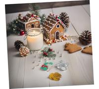 Ciieeo 300pcs Christmas Snowflake Confetti Sprinkles Sparkling Glitter Paper Decorations for Holiday Table Dessert Display and Festive Party Occasions Red Green Gold Silver