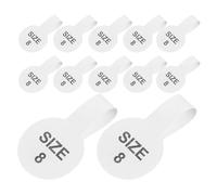 Ciieeo 300pcs Self-Adhesive Ring Size 8 Jewelry Labels Stickers for Retail Boutique, Writable Small Decorative Sticker Tags for Labelling and Handmade Packaging