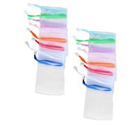 Ciieeo 30Pcs Bar Soap Foaming Net Nylon Exfoliating Soap Saver for Shower Easy Hanging Face and Body Cleansing