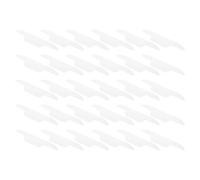 Ciieeo 30pcs Disposable Collar Sweat Pads for Shirt Collars and Hat Linings, Breathable Non-woven Fabric with Pe Film, Easy to Stick and Peel, White Ultra-thin Sweat Absorption Stickers