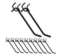 Ciieeo 30pcs Heavy Duty Pegboard Hooks for Pitch Coated with Strong Load Capacity Versatile Organizers for Garage Supermarket Warehouse Shelving and Tool Storage