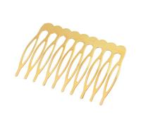 Ciieeo 30pcs Metal Hair Combs for Women with 10 Teeth, Easy to Put into Hair and Secure Fit, Elegant Golden Iron Inserted Combs for Dancing Party and Prom