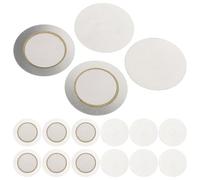 Ciieeo 30pcs Piezo Pickup Buzzer Discs for Guitar Acoustic Signal Sensor Metal Iron 35mm Low Voltage Classic Style Accessories
