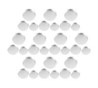 Ciieeo 30pcs Portable round Aluminum Eyeshadow Pan for Travel and Makeup, Refillable Small Metal Cosmetics Palette, Organizing Eyeshadow with Fashionable Design